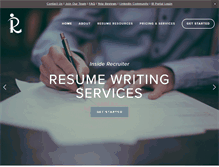 Tablet Screenshot of insiderecruiter.com